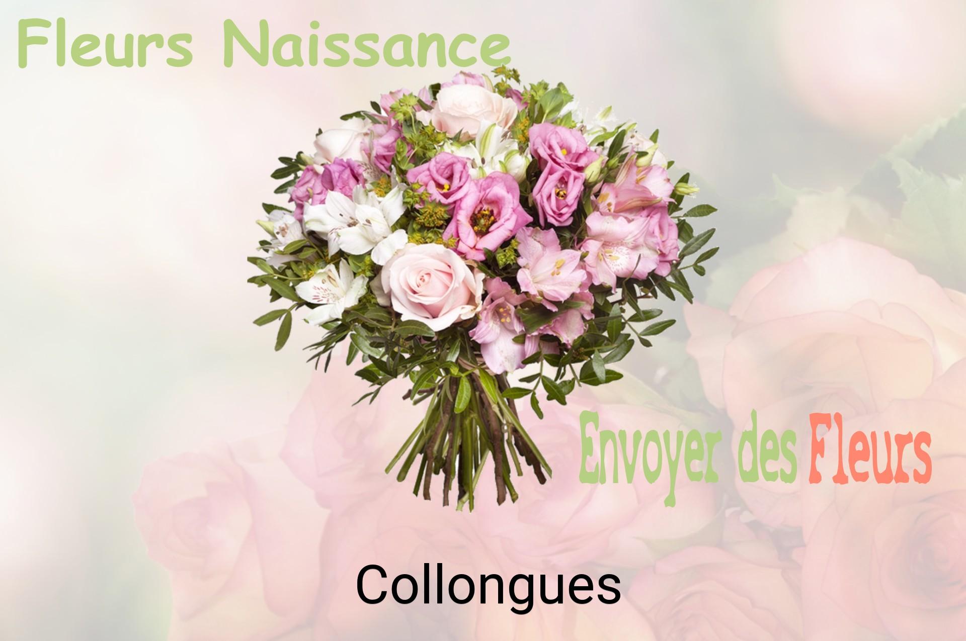 Bouquet de fleurs de naissance livré à Collongues